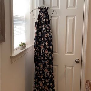 Floral High Neck Jumpsuit